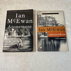 Ian McEwan Book Lot of 2 Paperbacks: Atonement & Amsterdam